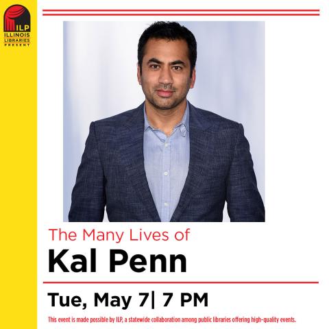 photo of Kal Penn in dark blue blazer and light blue button down