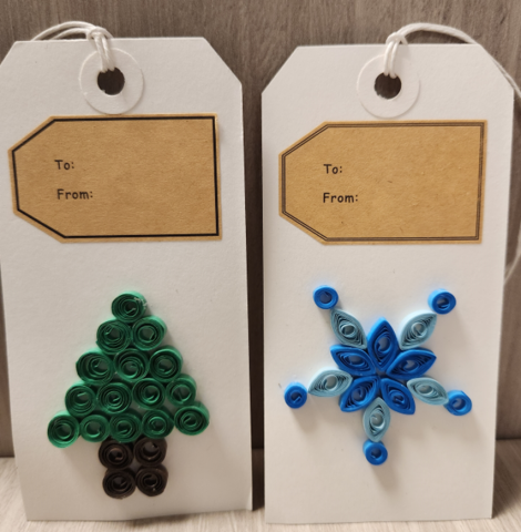 Paper Quilled Gift Tags