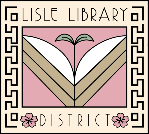 Hokusai inspired Library logo