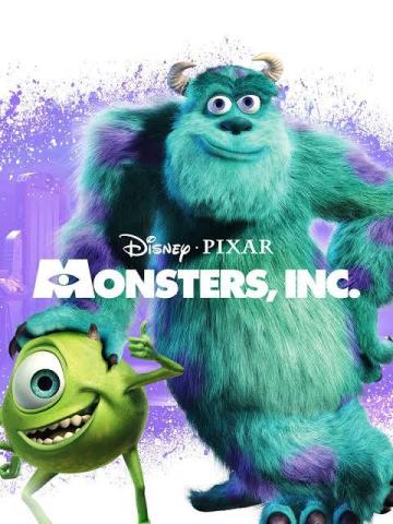 Movie poster for Monsters, Inc. with Sully and Mike Wazowski