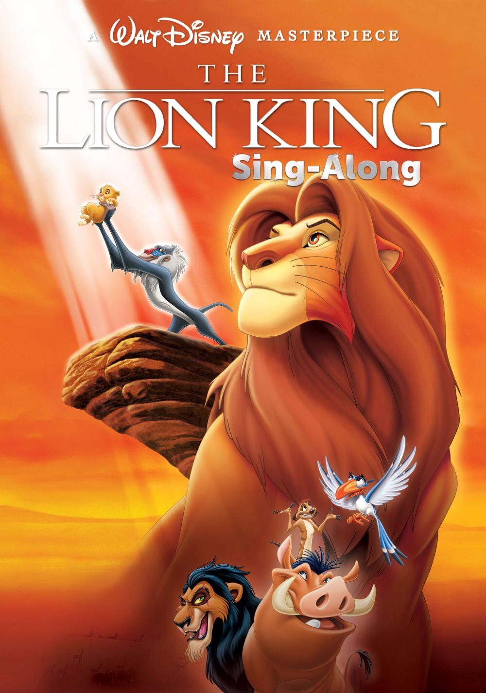 The Lion King movie poster sing-along version from 1994